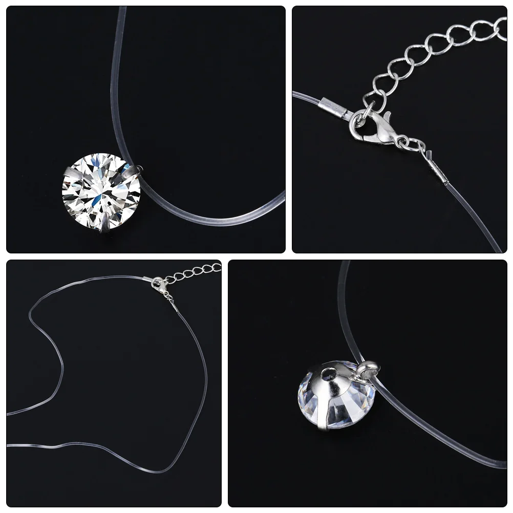 Ожерелье в форме лески модный аксессуар для девочек элегантные ожерелья