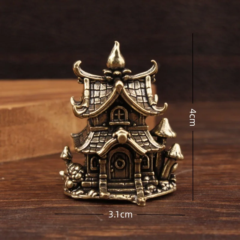 

Медная фигурная статуэтка замка