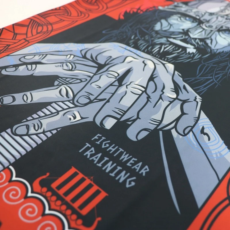 Мужская спортивная футболка ММА фитнес-компрессионная тренировочная мужская