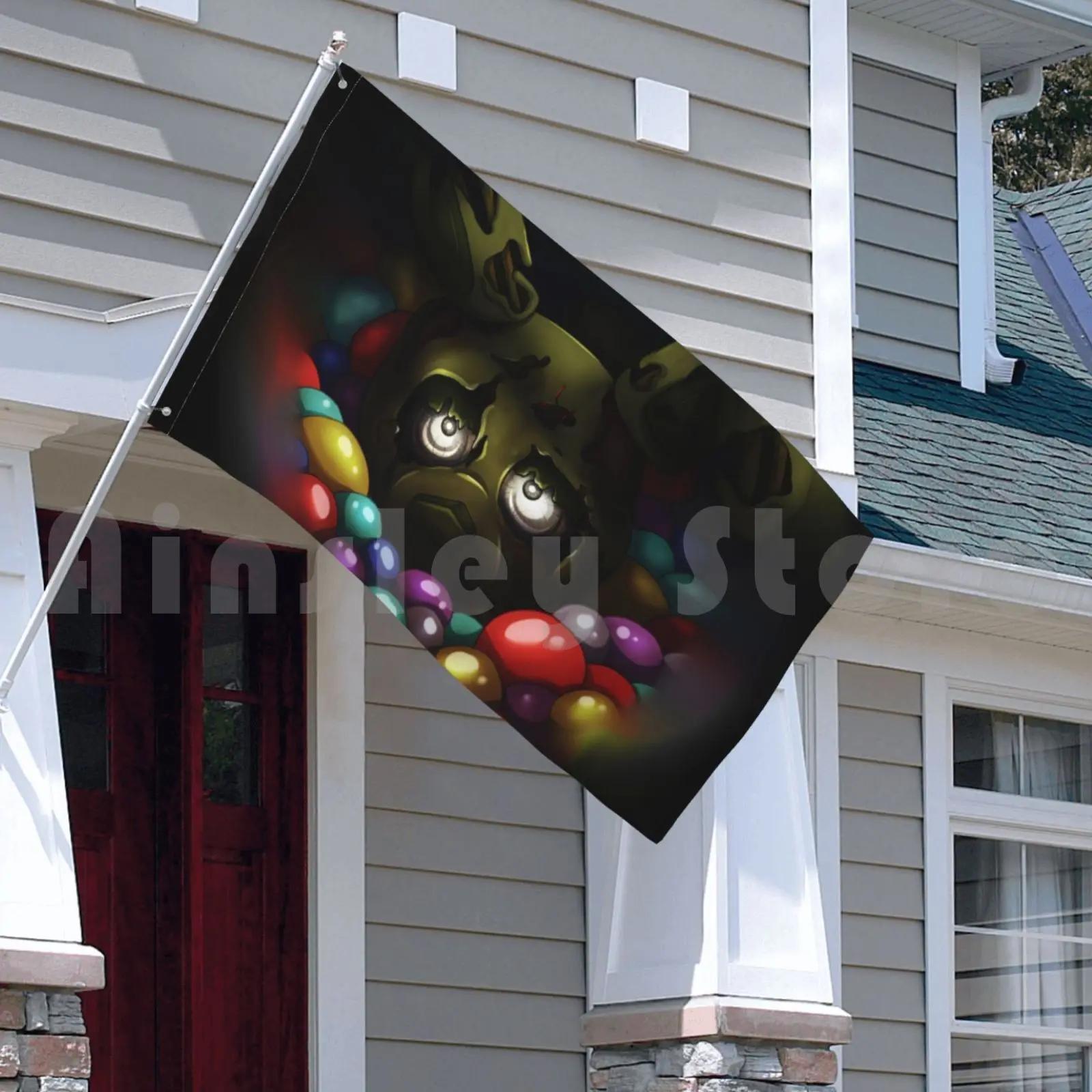 Подвесная Ловушка-флаг в яму Автомобильный флаг забавная ловушка для весны Fnaf Fnaf3