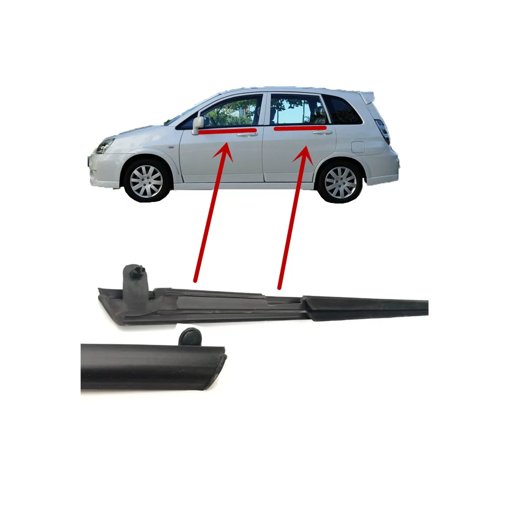 

4 Piece Window Outside Glass Rubber for Suzuki Liana Weather Strip Glass Protect Rubber for 1.4L 1.6L Hatchback
