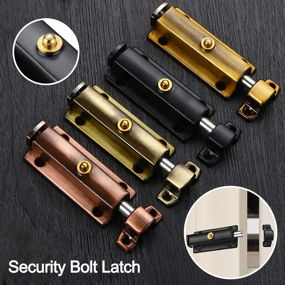 

Home Anti-theft Furniture Supplies Stainless steel Security Bolt Latch Cabinet Hinges Spring Latches Self-elastic Latch