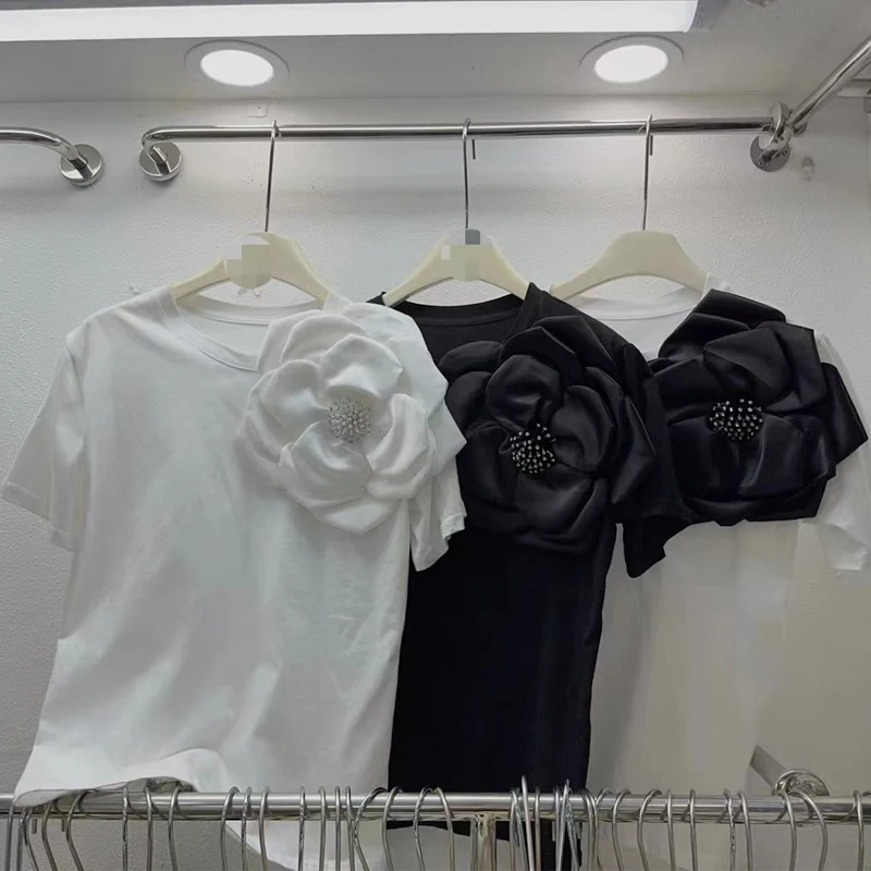 Женская Винтажная футболка с круглым вырезом и коротким рукавом