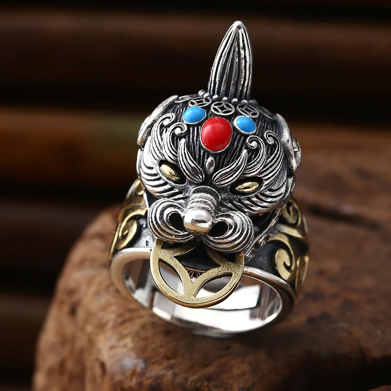 

Модное Открытое кольцо HX Lucky Pixiu, классическое мужское властное кольцо, ювелирные изделия для женщин и мужчин, кольца