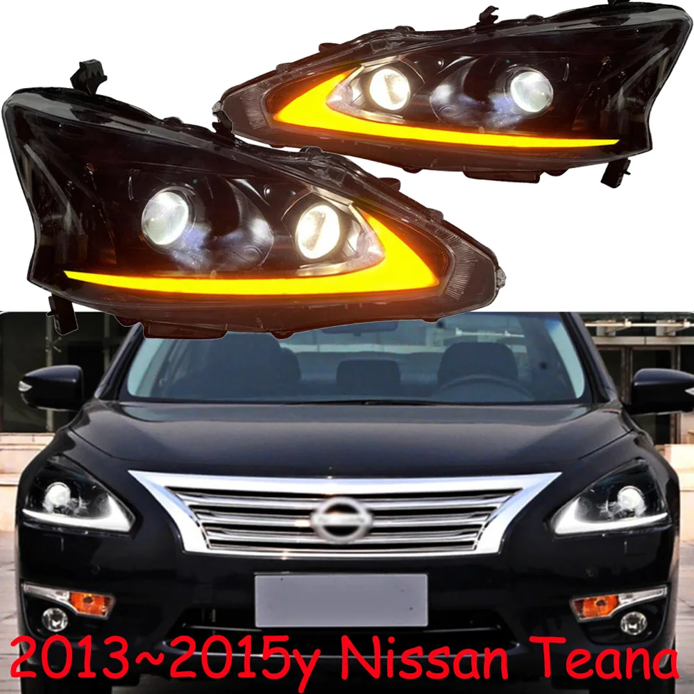 Фото Автомобильный передний фонарь для Nissan Teana, фара ALTIMA LED 2013 ~ 2015y, автомобильные аксессуары DRL, противотуманные фары для Nissan Teana №1