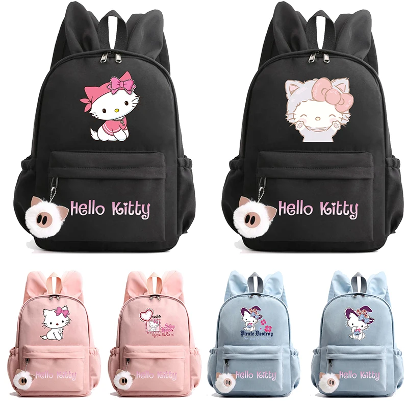 

Sanrio, Hello Kitty студенческий рюкзак для детей, сумка для книг, женский рюкзак для ноутбука, рюкзак для девушек, Водонепроницаемый Школьный рюкзак, рюкзаки