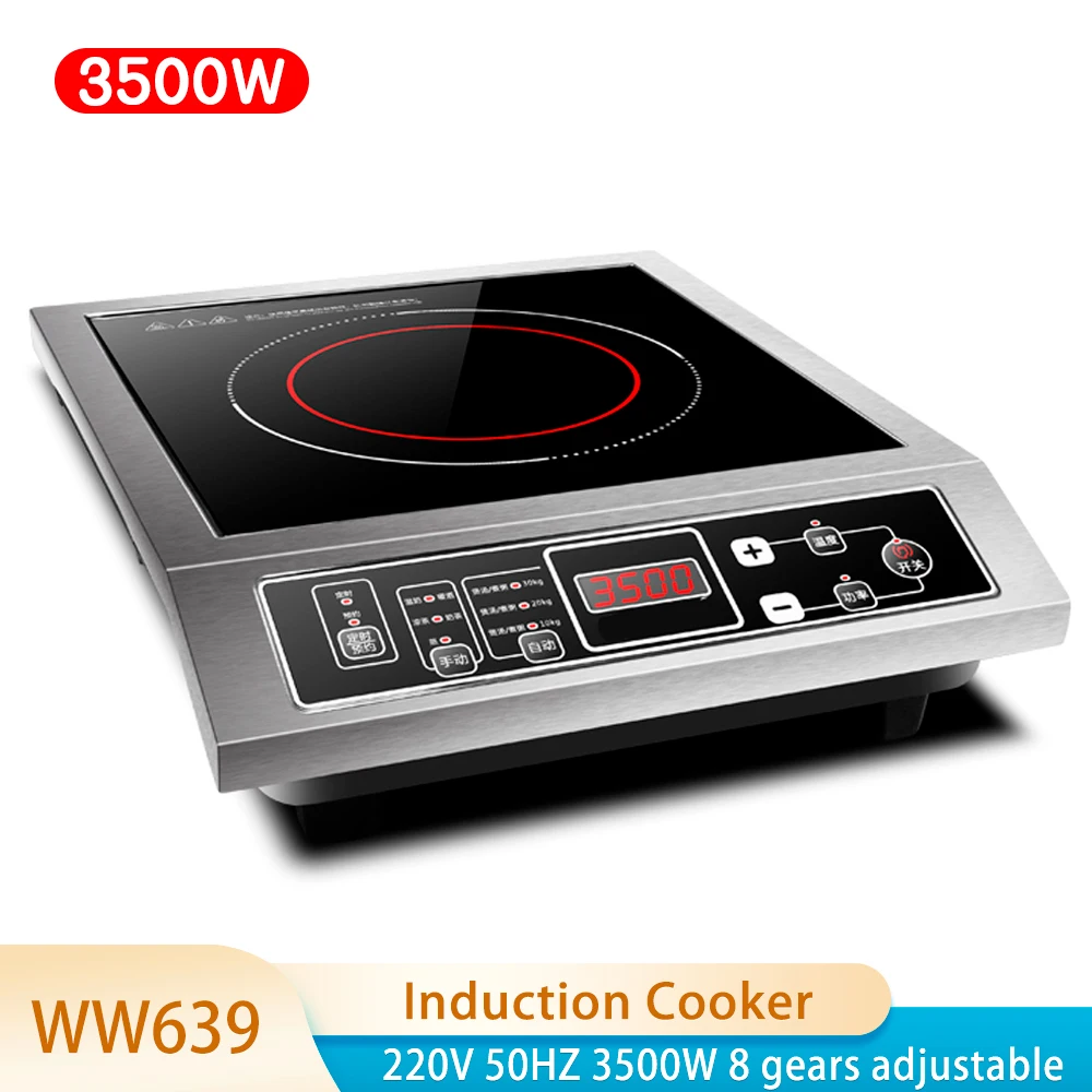 

Electric Induction Cooker Stir-fry soup in electromagnetic induction High-fire 3500W Power Stainless Steel induction furnace