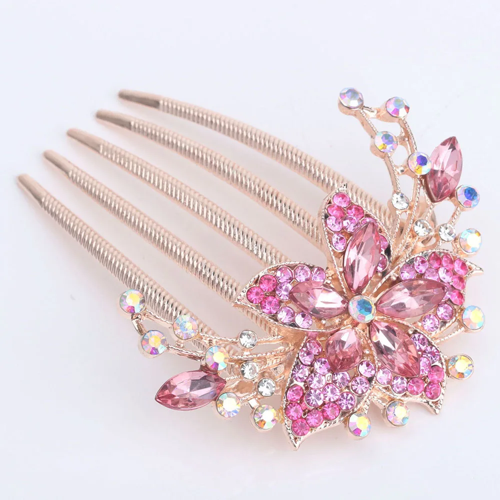 Стразы пластинчатая головка пятизубчатая щетка женское украшение для невесты