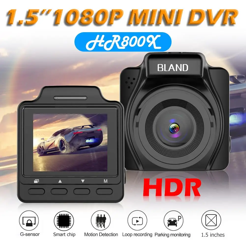 Mini Car DVR 1.5 inch LCD FHD 1080p NTK96658 IMX323 Sensor Dash Camera 3M Rubber Bracket Simple Installation Mode |