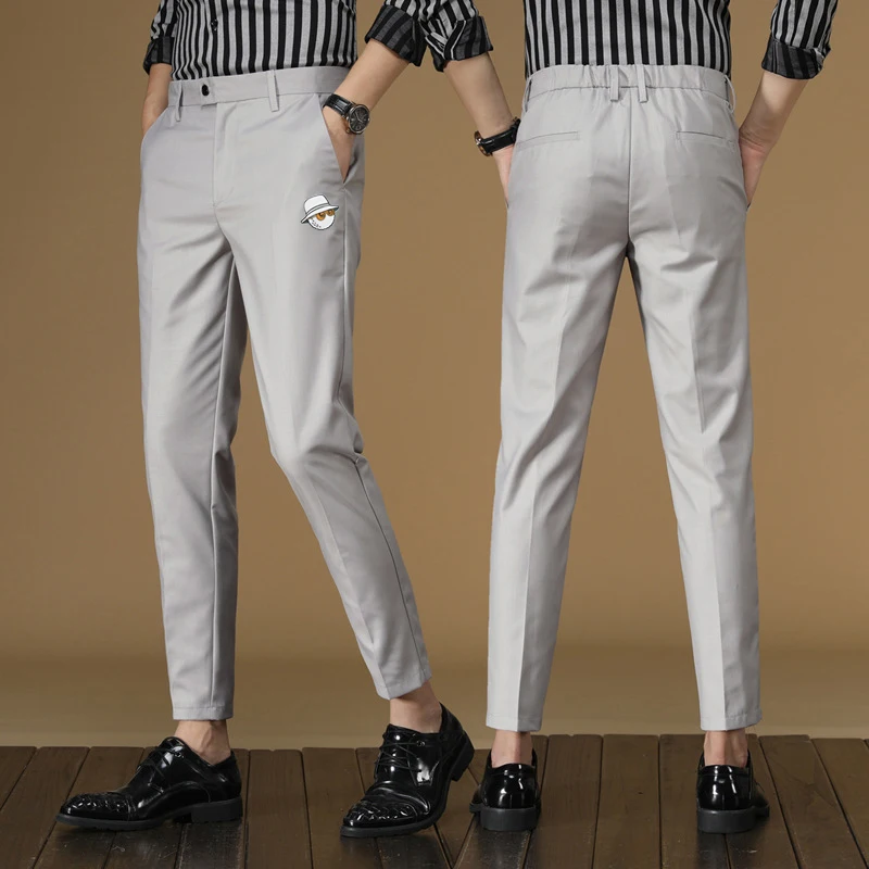 

Malbon Elastic Slim Leggings Golf Pants Men's Sports Casual Pants Capri Pants High Quality Wear