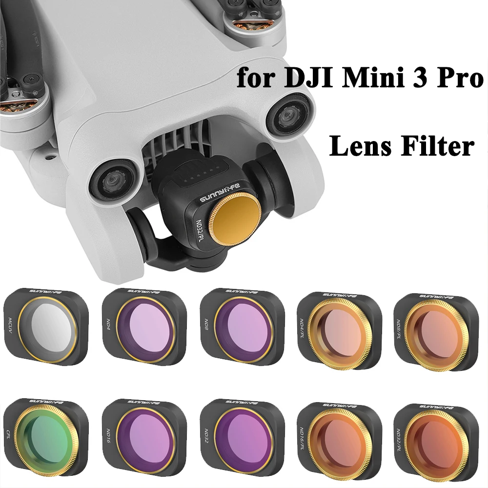 

Drone Filter For DJI Mini 3 Pro Camera Lens Filters Kit MCUV CPL ND NDPL 4/8/16/32 Mini 3 Optical Glass Lens Drone Accessories