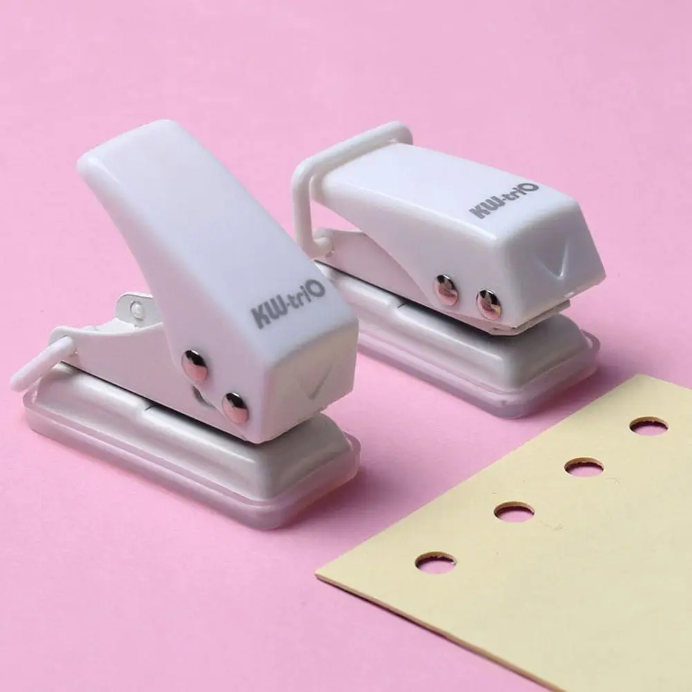 

Mini Single hole punch Circle Hole Paper Cutter for Planner Binding DIY Paper Cutter Puncher 10 Pages Craft Stationery Z0C4