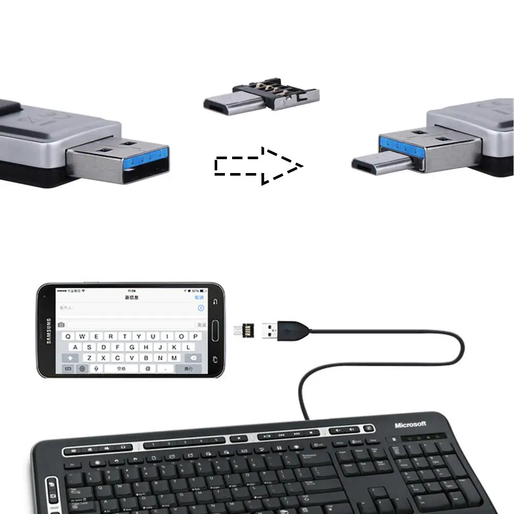 Адаптер OTG для Android смартфона планшета ПК от USB к Micro |