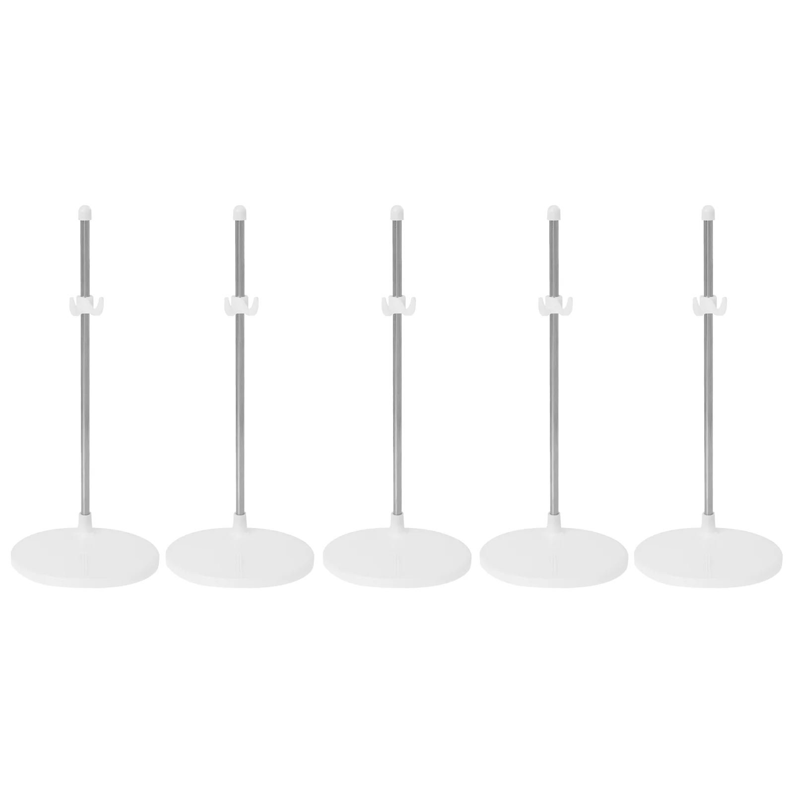 

5pcs Stainless Dolls Holding Stands Doll Supports Display Racks Doll Collection Holder