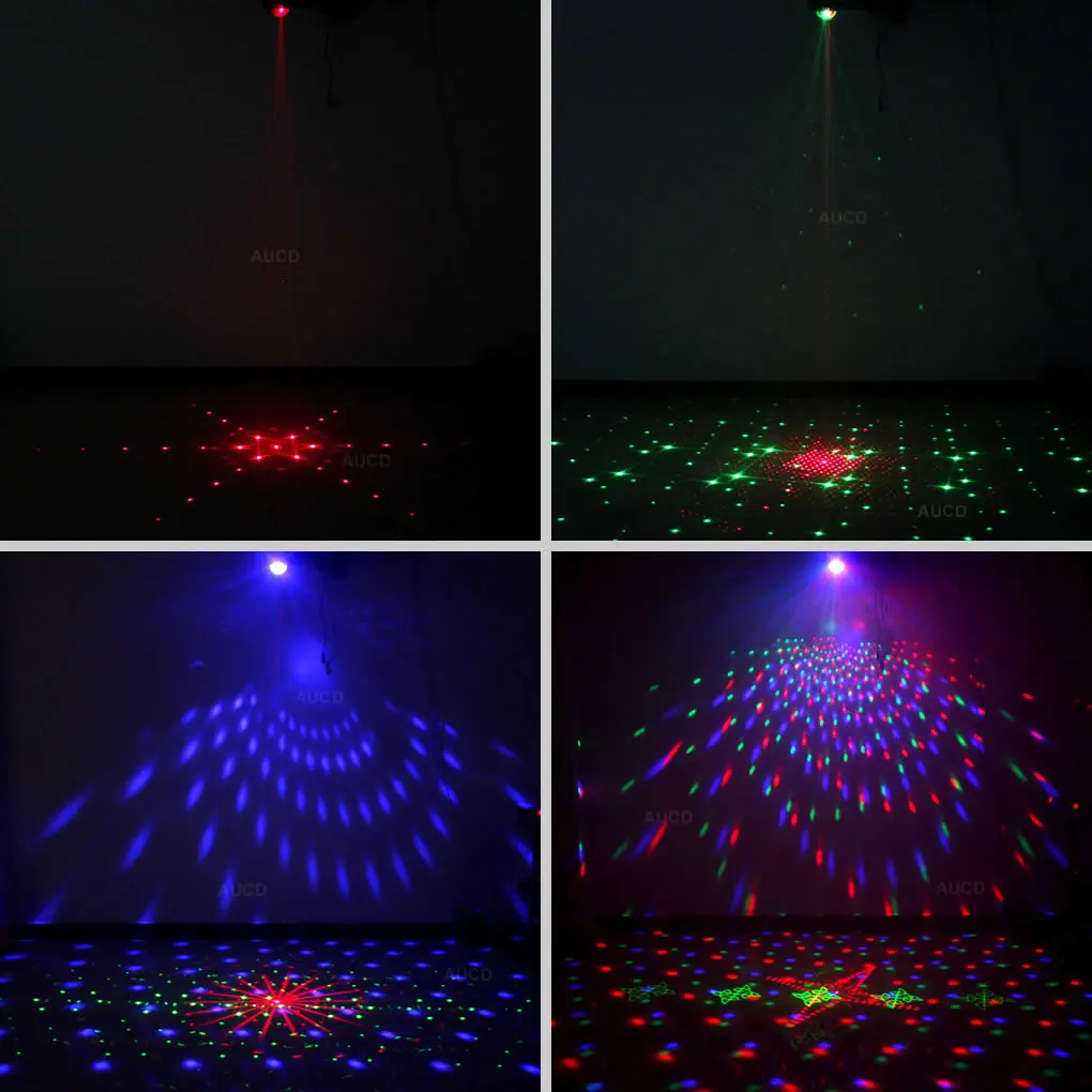 AUCD мини портативный пульт дистанционного управления RGB LED диско хрустальный шар