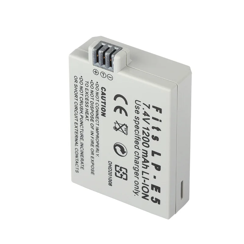 Аккумулятор для камеры Canon 450D 500D 1000D KISS X2 X3 F Rebel XSi T1i 1200 мАч