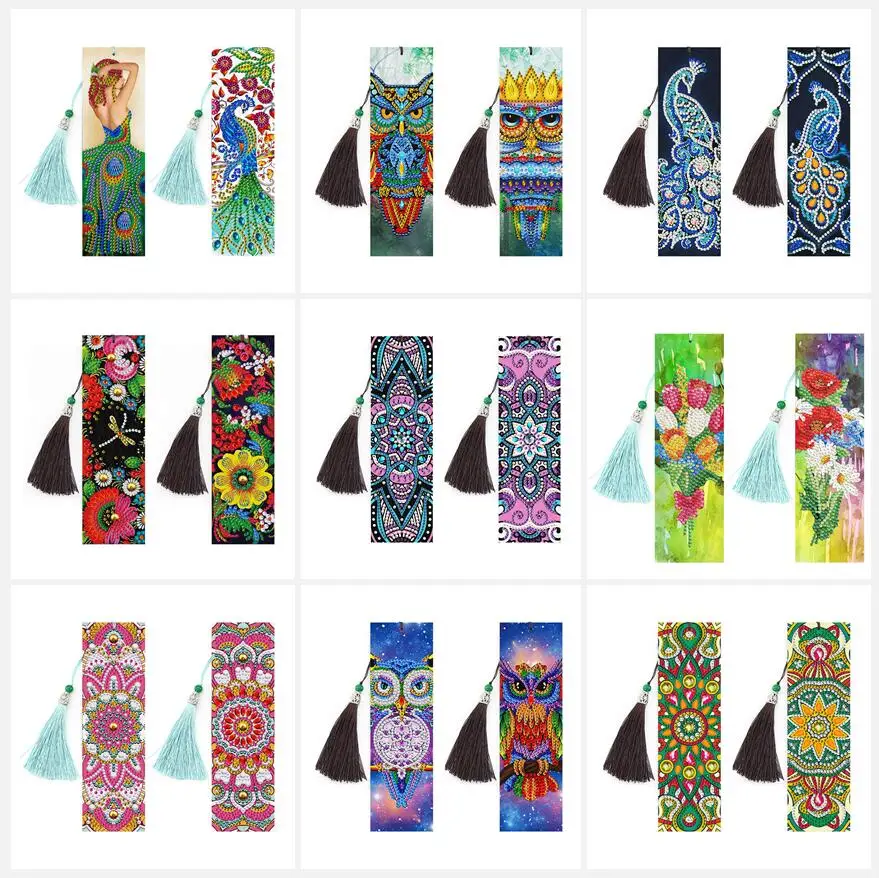 

2 шт., кожаная закладка для алмазной вышивки