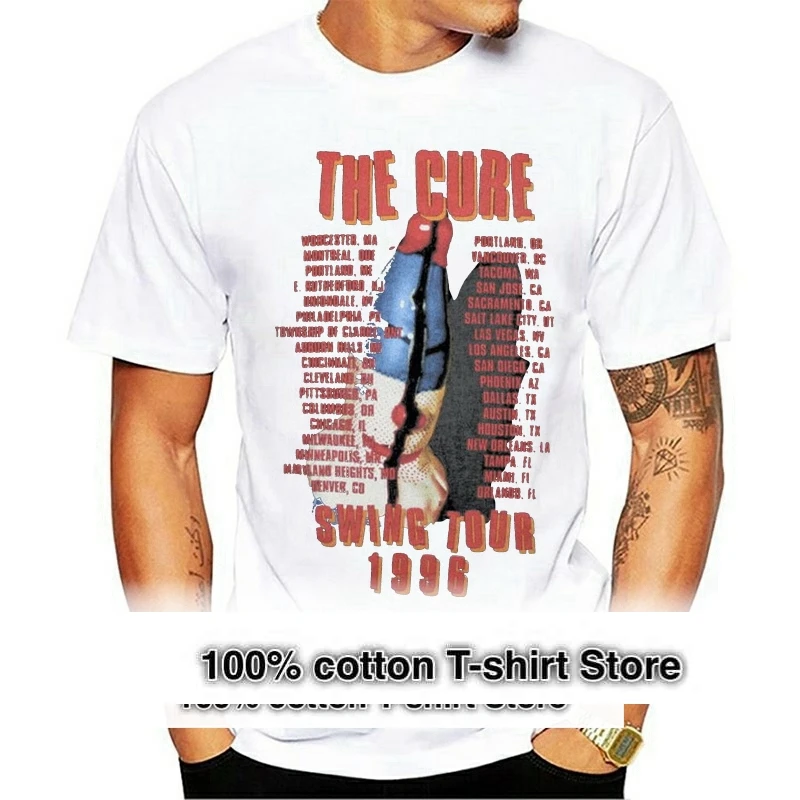 The Cure Shirt Vintage Tshirt 1996 Swing Tour Wild Mood Swings Concert Tees Tee Shirt Personality Custom