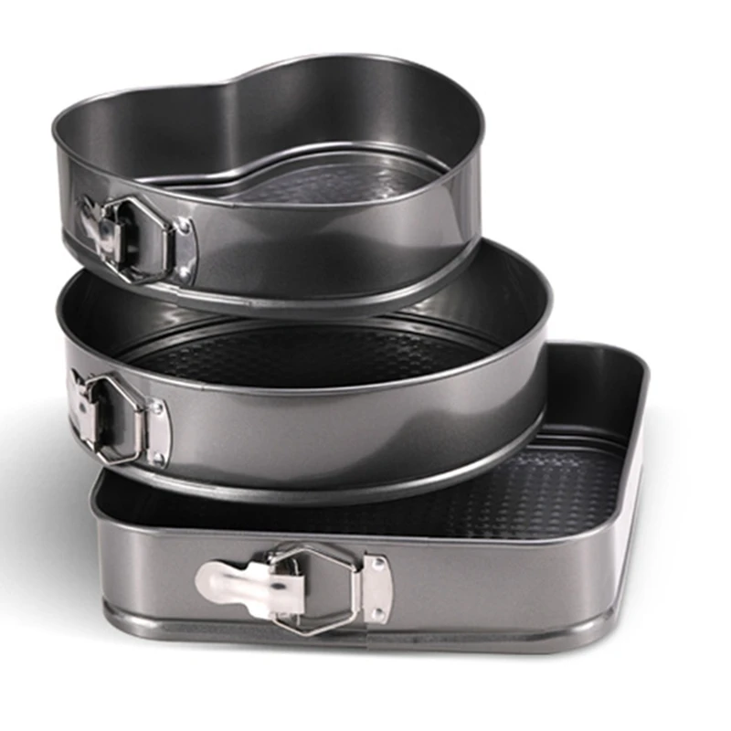 

Квадратная Металлическая антипригарная Съемная форма для торта в форме сердца