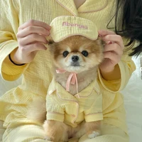 puppy pajamas with blindfolds cute home clothes for cat air conditioning clothes spring summer small dog pet clothes