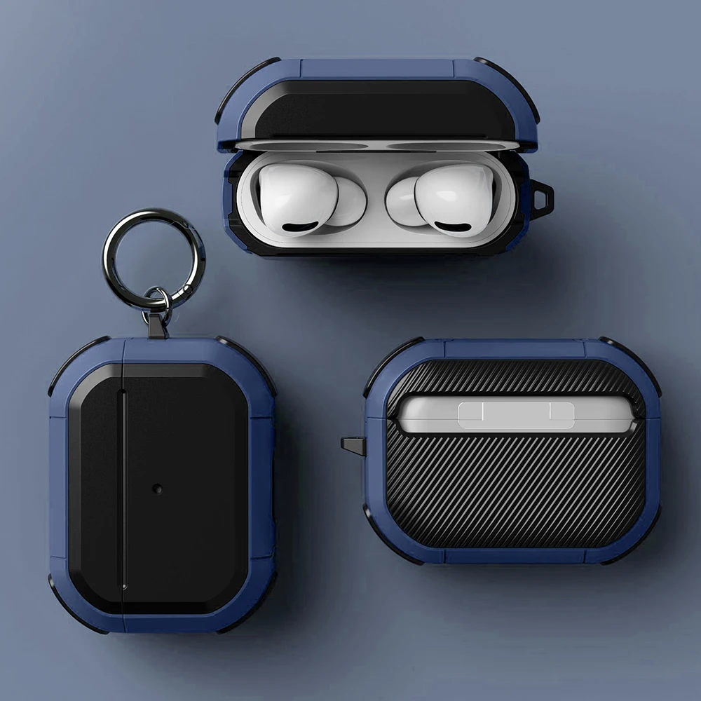 

Армированный защитный чехол для Airpods Pro 2 1 3, чехол с карабином для airpod pro 2, противоударный чехол с крючком для Airpods Pro 2 3, чехол