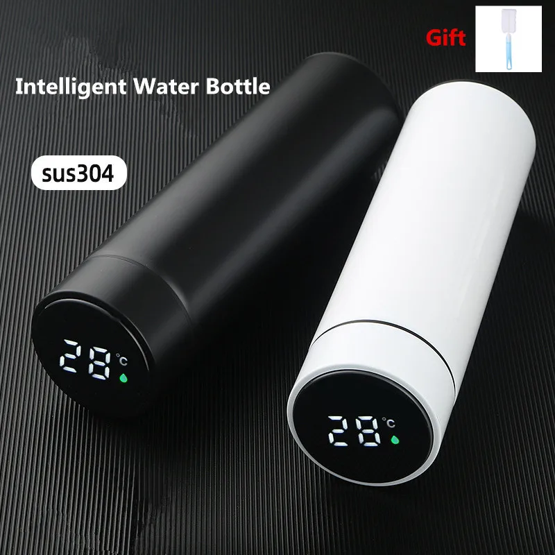 500ML Smart Vacuum Cup High-End Stainless Steel Touch Display Temperature Intelligent Digital Tea Thermos Water Bottle Smart Mug