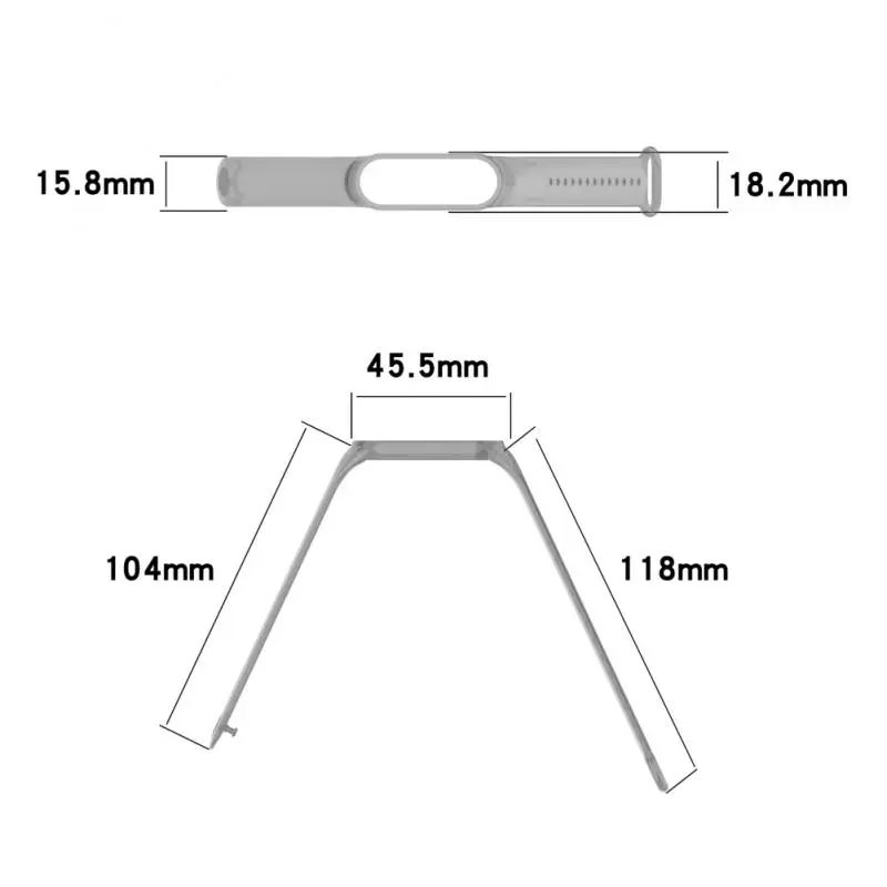 

Sweatproof Discolor Strap Tpu Waterproof Thickened Watchband Transparent Replacement Wristband For Xiaomi Bracelet 3/4