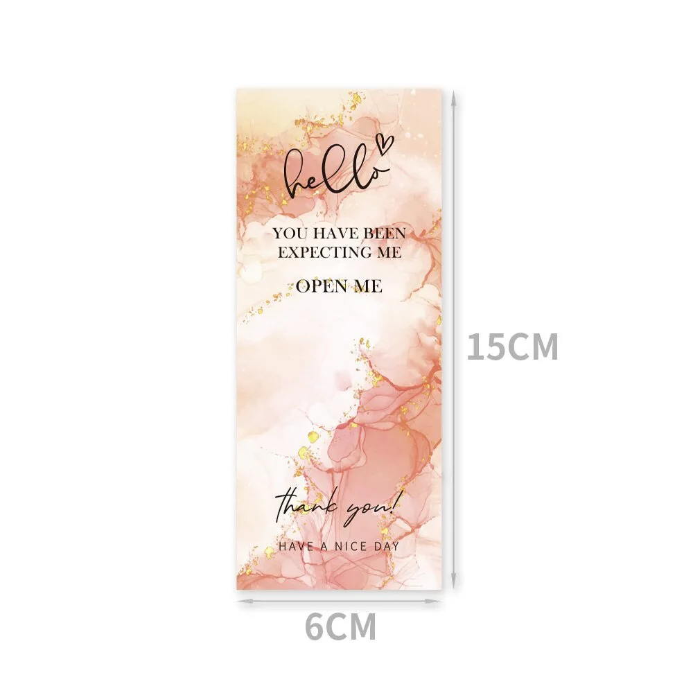 50PCS Rectangle Gift Box Seal Label Thank You Self-adhesive Sticker Waterproof Greeting Tags Bussiness Packages Supplies - купить по