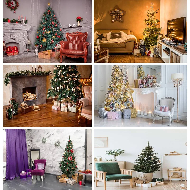 

SHENGYONGBAO Portrait Cloth Christmas Day Photography Backdrops Prop Christmas Festival Theme Photo Studio Background 20915SD-03