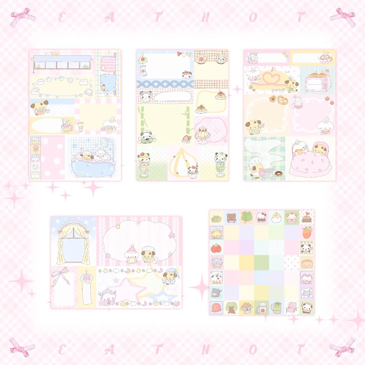 Стикеры в виде панды