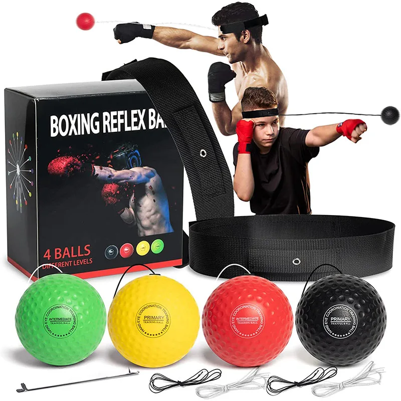 

Reflex Headband Speed Thai Fitness Sanda Agility Gym Hand Exercise Ball Muay Boxing Training Reaction Raising Punch Eye
