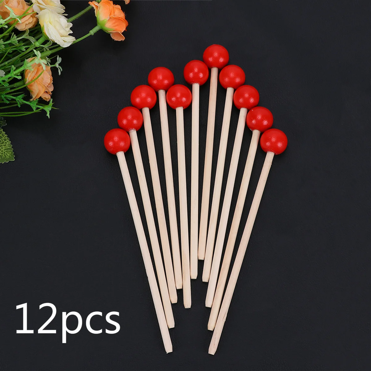 

12 Pcs Percussion Accessory Wood Handle Toys Aldult Durable Mallet Musical Tools Wooden Instrument Supply Toddler