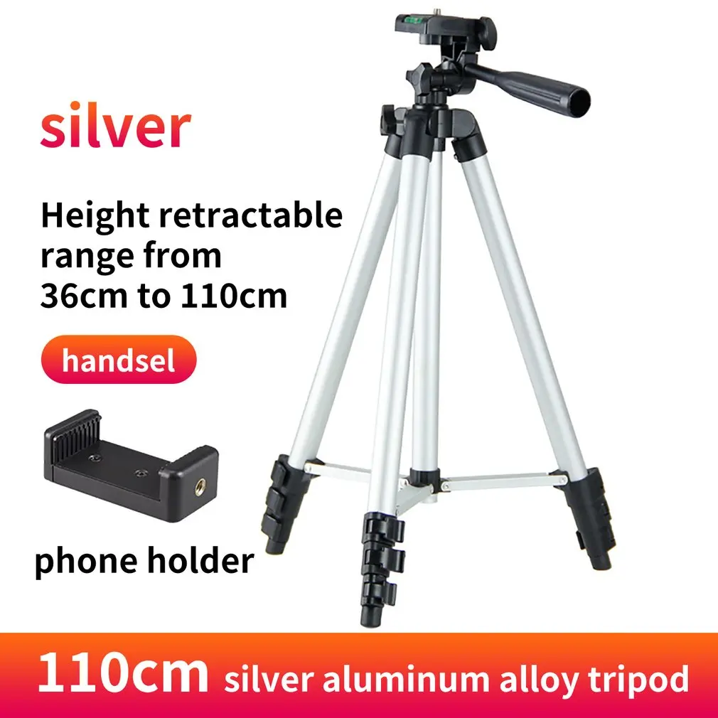 

Профессиональный штатив для камеры с зажимом для телефона портативные алюминиевые штативы с держателем для Canon Nikon Sony DSLR DV видеокамеры