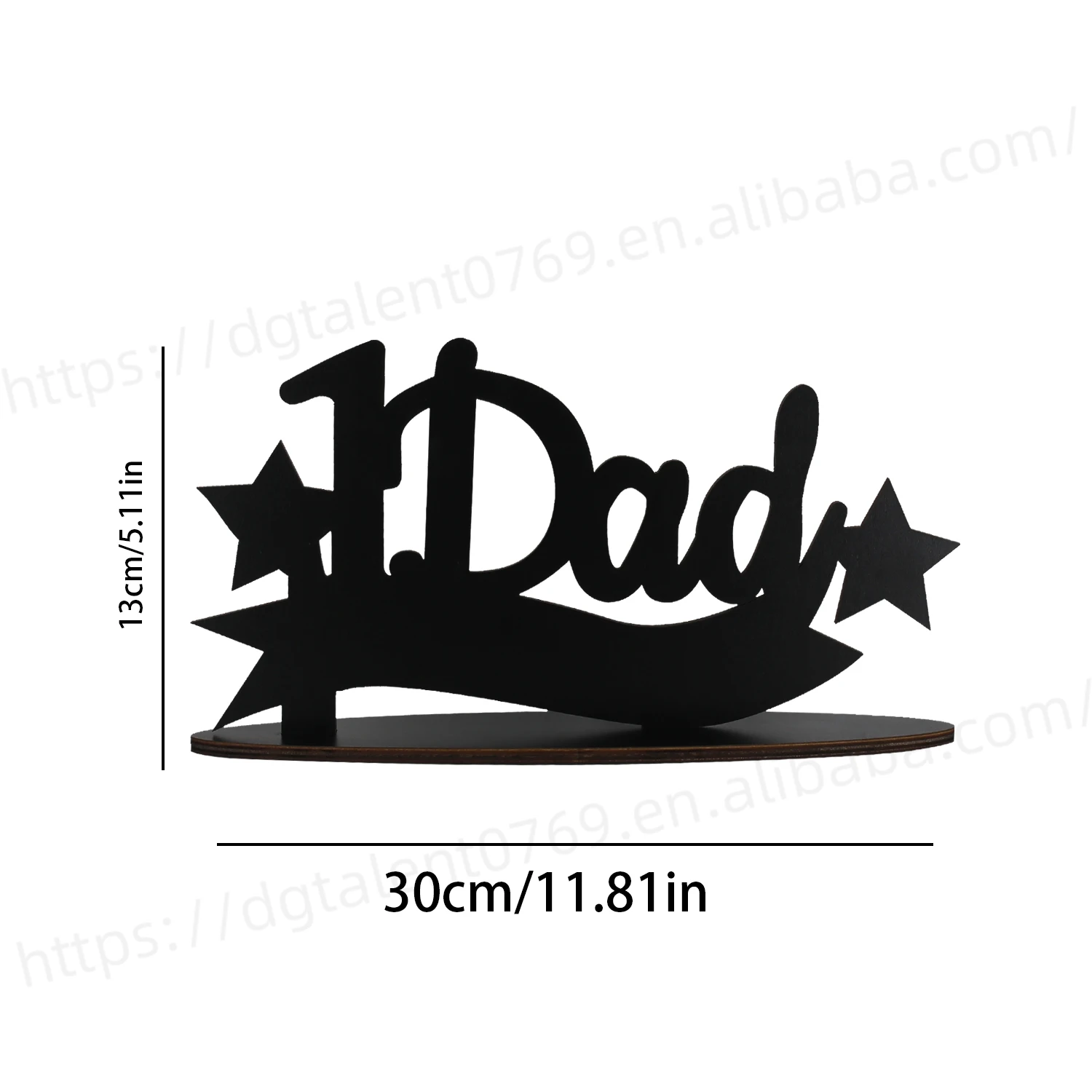 Украшение для стола Tailai с отсоединяемым основанием и флажеными звездами