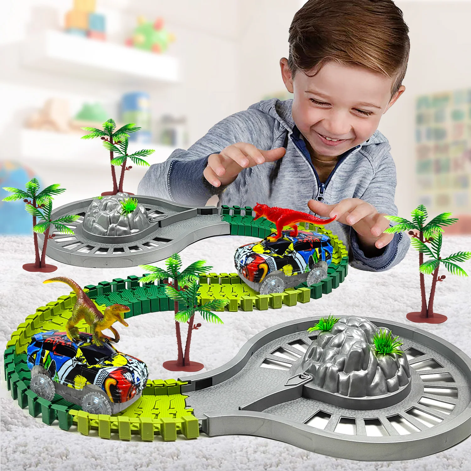 Flexible Track For Kids - Best Birthday Gifts For Age 3 4 5 6 7 Year Old Boys And Girls
