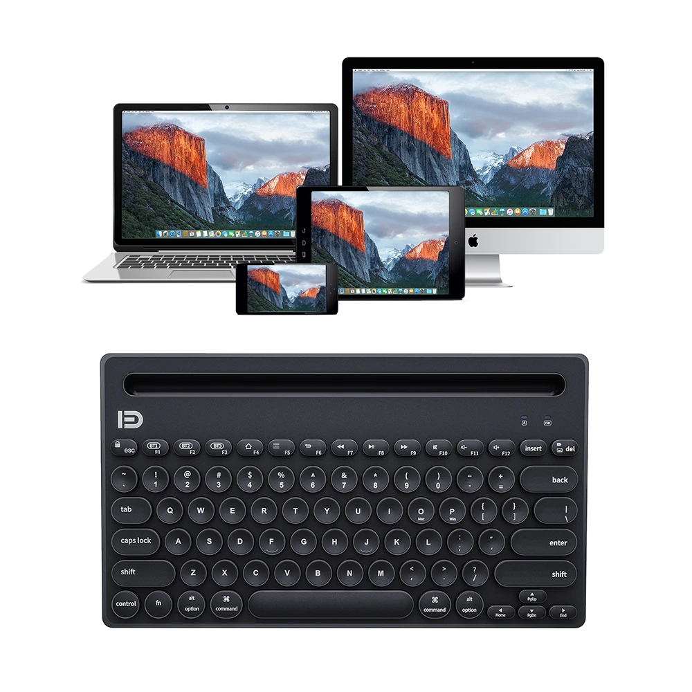 78 keys Office Bluetooth and 2.4G Wireless Keyboard Dual Mode for Laptop Macbook iPad Tablet Phone Windows Mac iOS Android |
