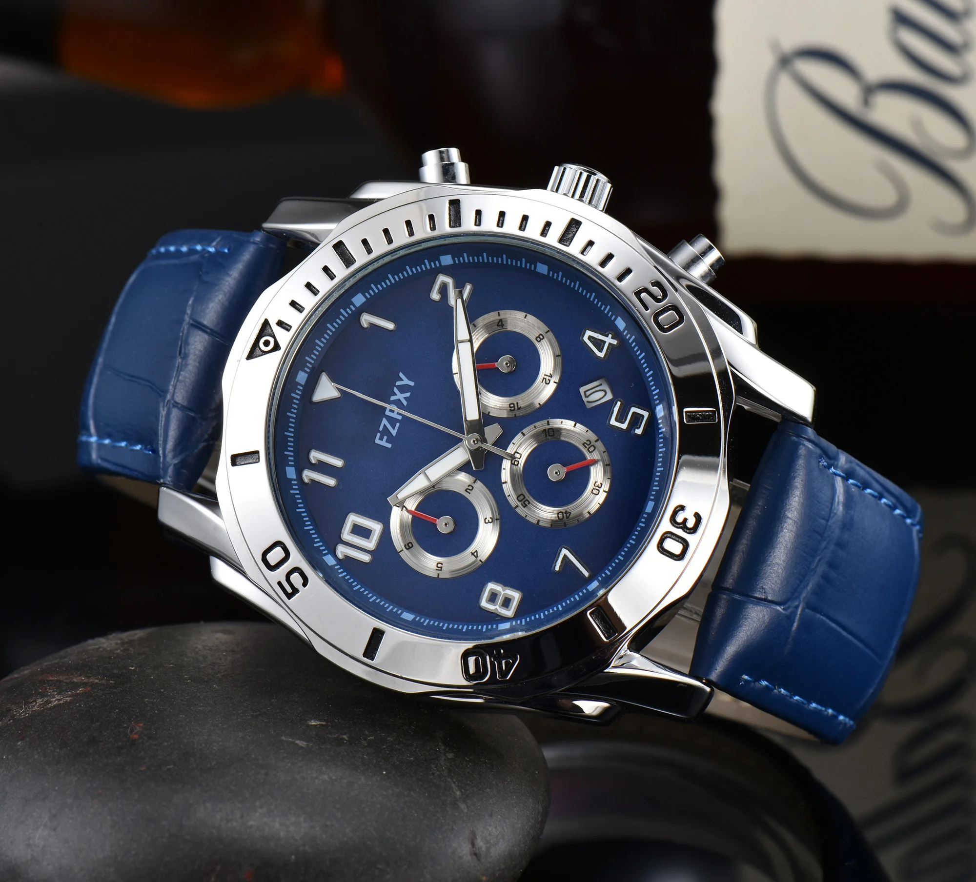

IC02 Brand Watches For Mens Classic AQUARACER Multifunction Sports Steel Watch Business Automatic Date Chronograph AAA Clock