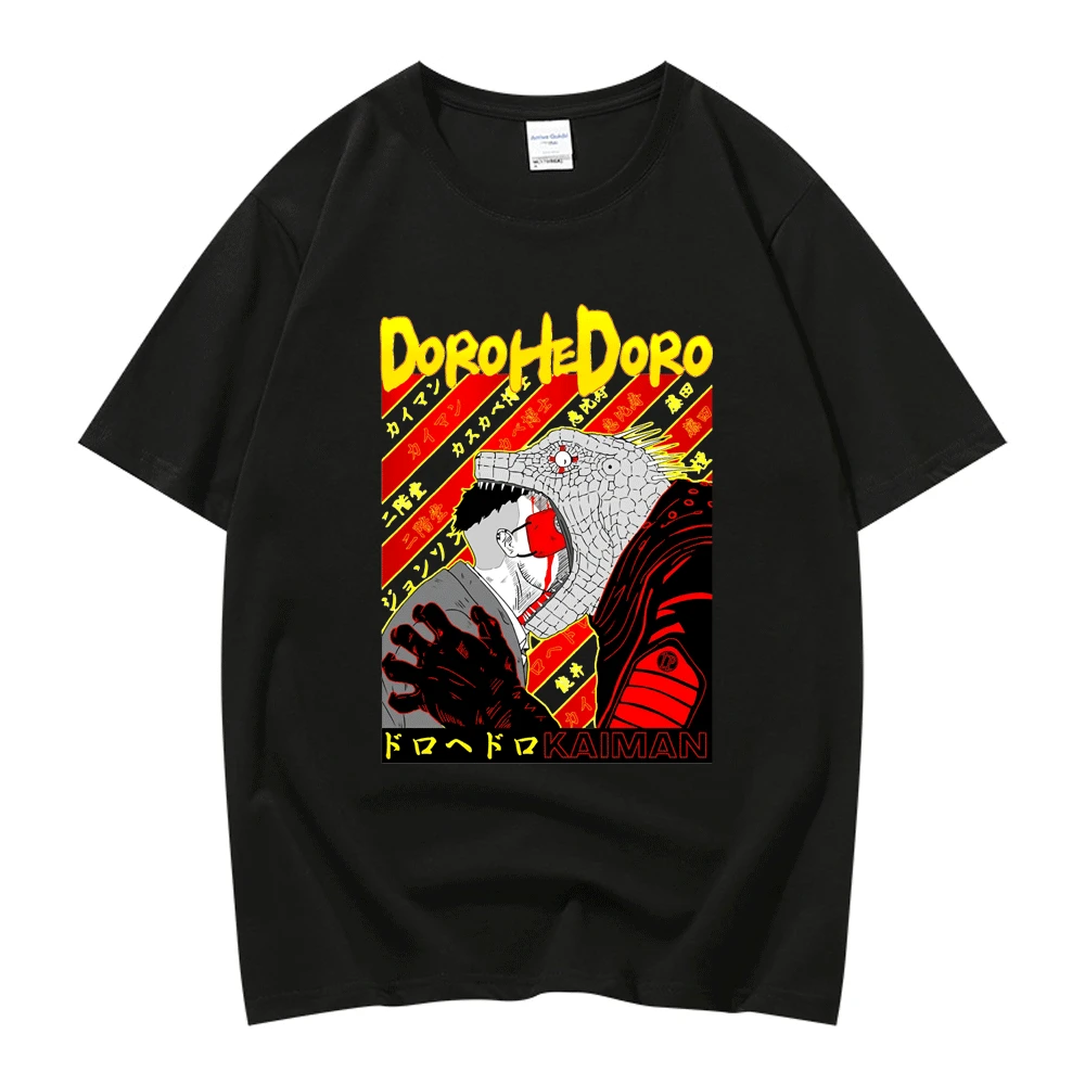 

Hot Japanese Dorohedoro Anime T Shirt for Men Women Summer 100% Cotton T-shirt Short Sleeve Couple Oversized Tshirts Unisex Tops