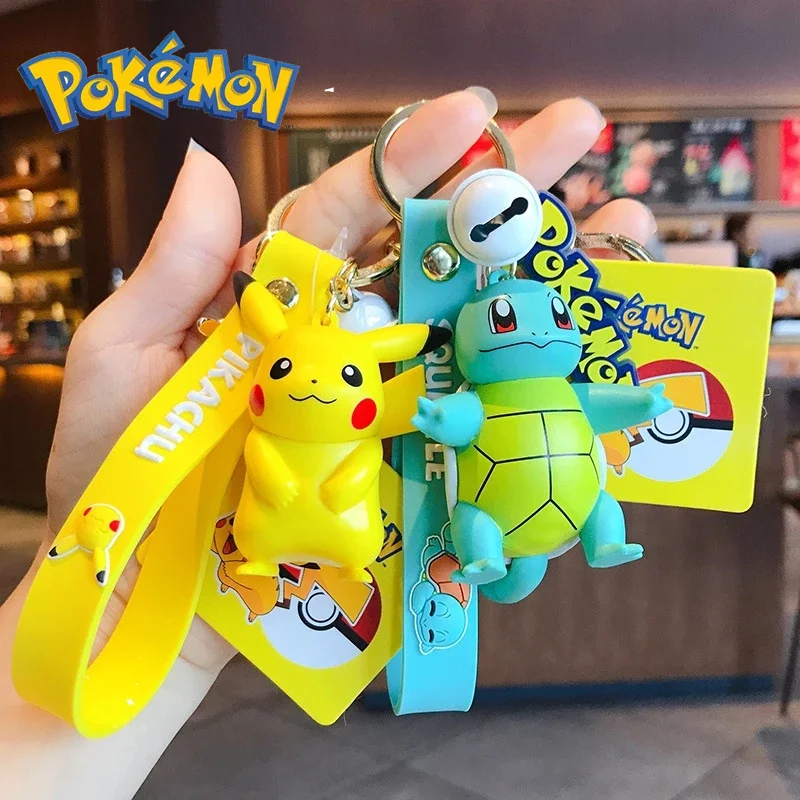 

Оригинальная экшн-фигурка покемона, брелок Пикачу, брелок покемона, Сквиртл псик, модель брелка для ключей автомобиля
