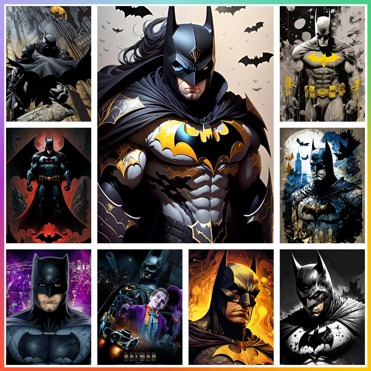 Алмазная картина DC Comics Batman 5D DIY Художественный набор с мозаикой Вышивка крестиком