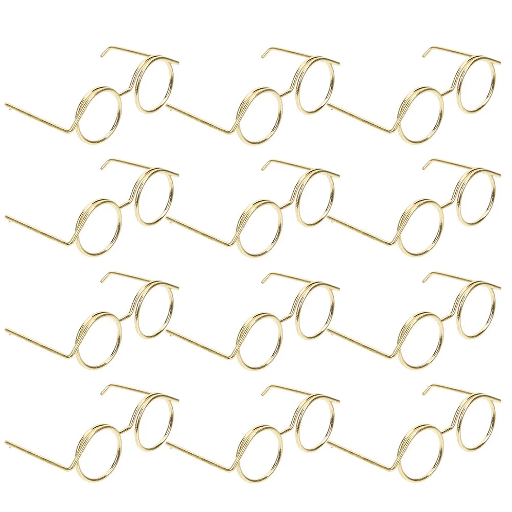 

12 шт. очки солнцезащитные очки оптом металлическая линия Декор платье реквизит крафт куклы