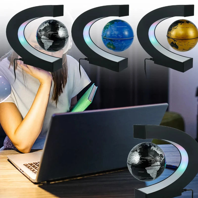 Плавающий глобус с магнитной левитацией для детей электронная