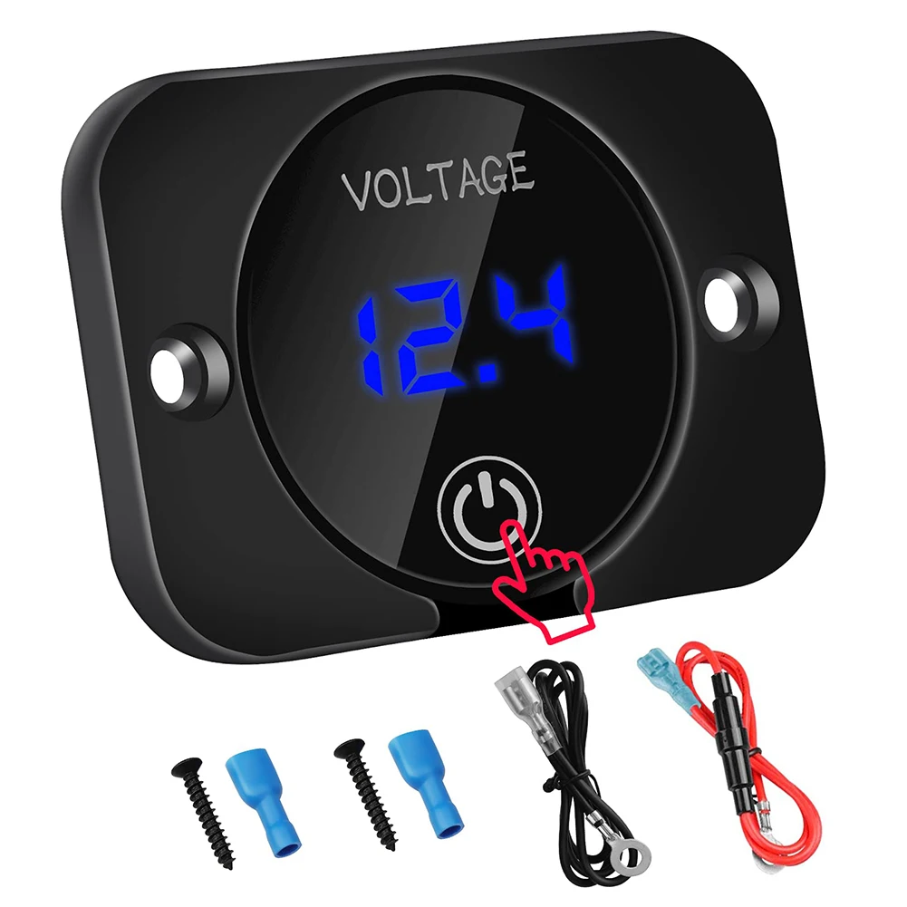

Digital Voltmeter Display-accurate 3-digit LED Digital Display. With A Green LED Indicator Car Voltmeter Gauge