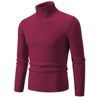 New Autumn and Winter Men's New Warm High Neck Sweaters 1