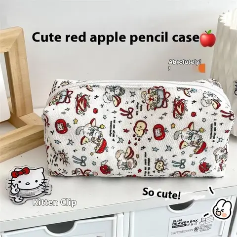 MINISO Красный пенал Hello Kitty