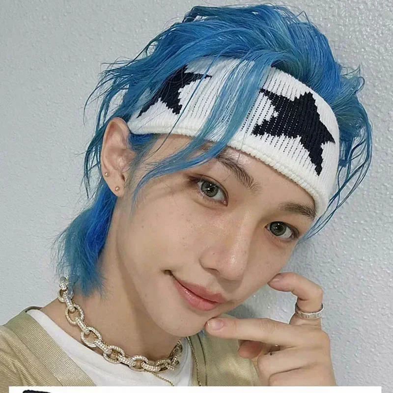 

Wholesale 10pcs/lot Kpop Stray Kids Hairband 5 Star World Tour Headband Womens Fashion Absorbing Sweat Yoga Headbands Hair Bands