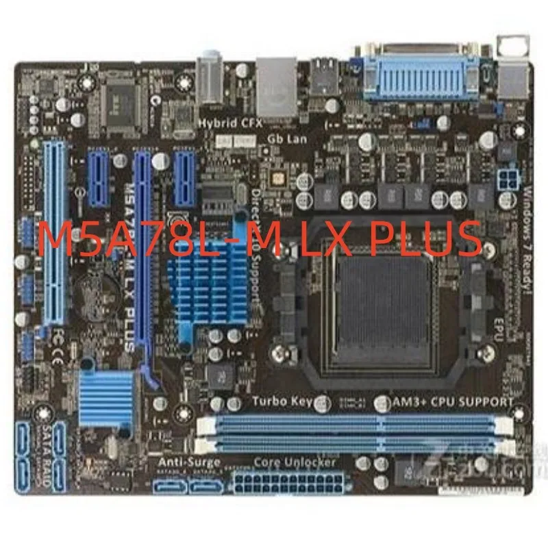 M5A78L-M LX PLUS материнская плата RTL8111E Gigabit Ethernet card AM3/AM3 + двухканальная DDR3 1866 6 x SATA II 10