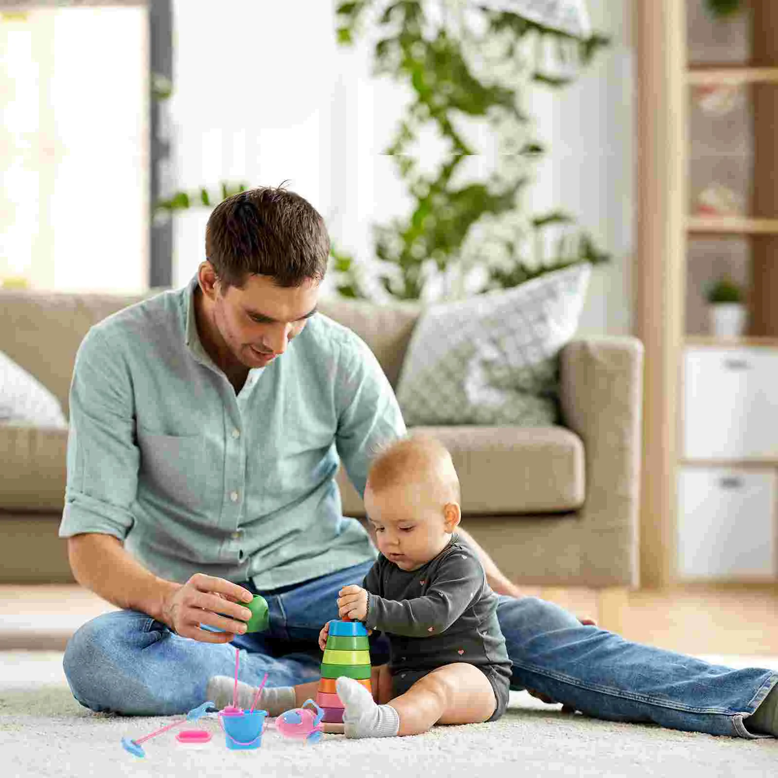 9 шт. имитация сантехники игрушки интересные чистые детские вакуумные чистящие