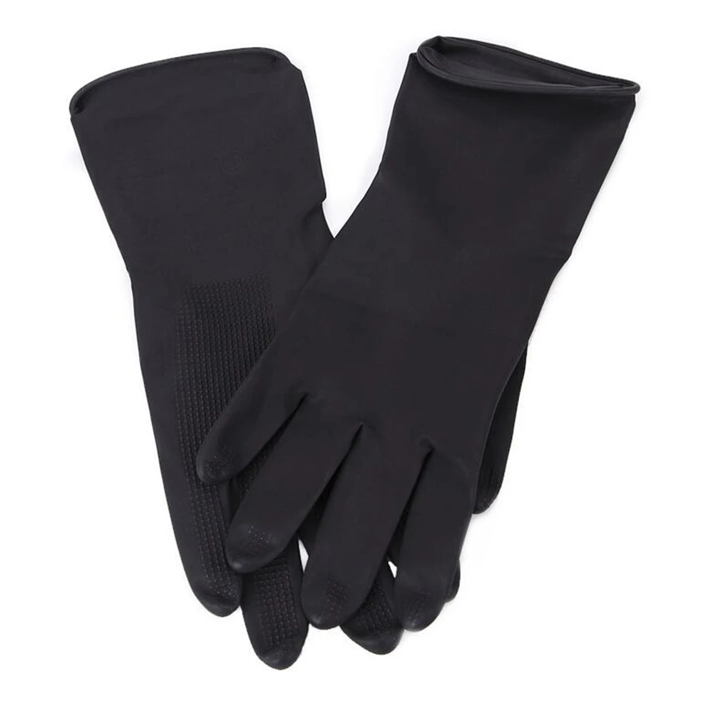 

2pcs/Pair Hair Dyeing Hairdressing Gloves Reusable Barber Coloring Thicker Rubber Gloves Salon Hair Styling Tools Accessories