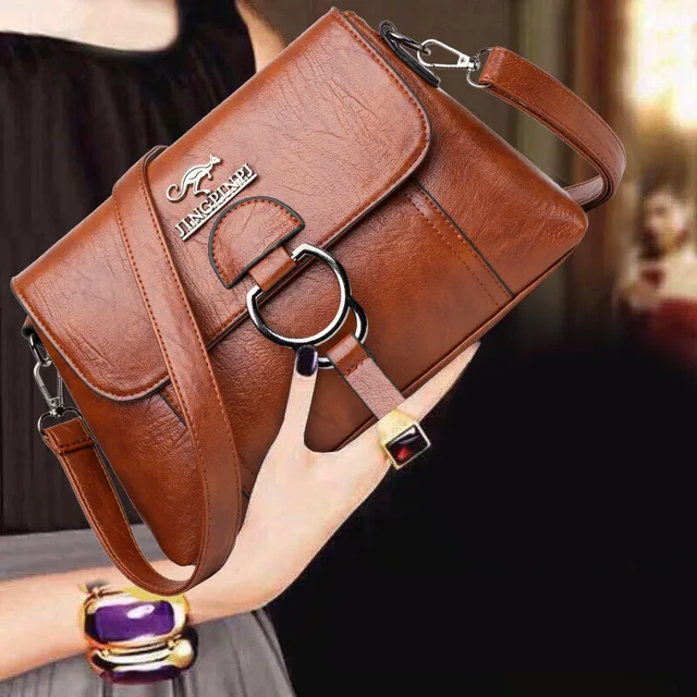 Women Bag New Shoulder Fashion Simple Flap Crossbody Messenger Bag Purses Handbags Luxury Designer PU Leather Causal Hand Bag 5